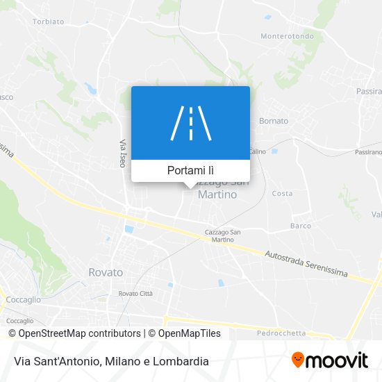 Mappa Via Sant'Antonio