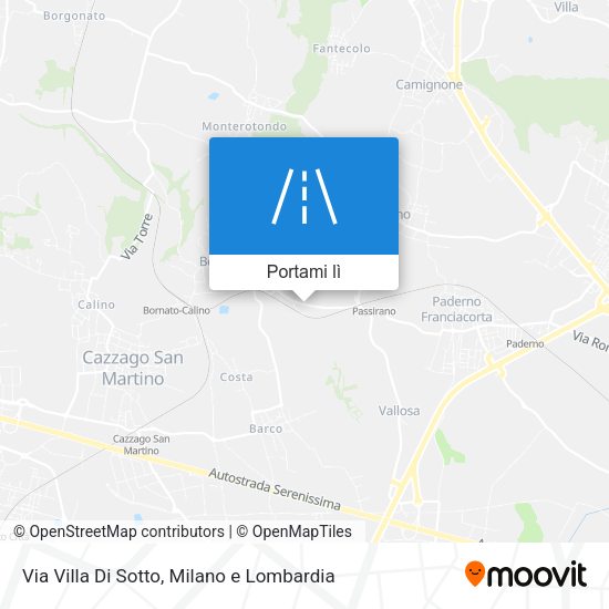 Mappa Via Villa Di Sotto