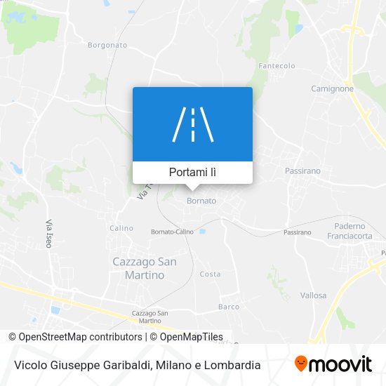 Mappa Vicolo Giuseppe Garibaldi