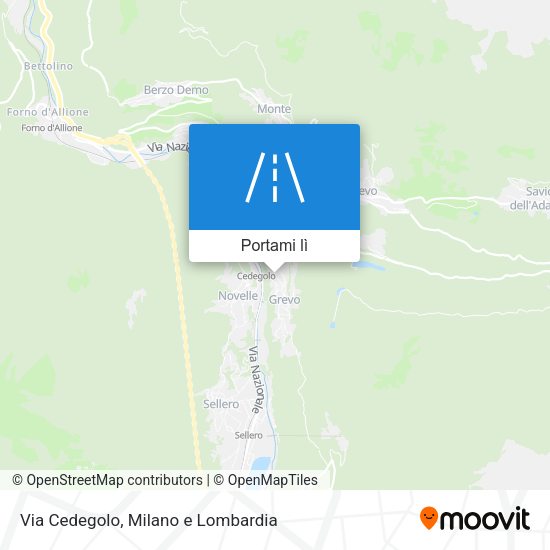 Mappa Via Cedegolo