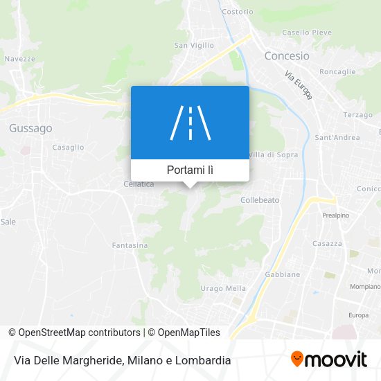 Mappa Via Delle Margheride