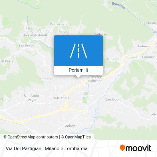 Mappa Via Dei Partigiani