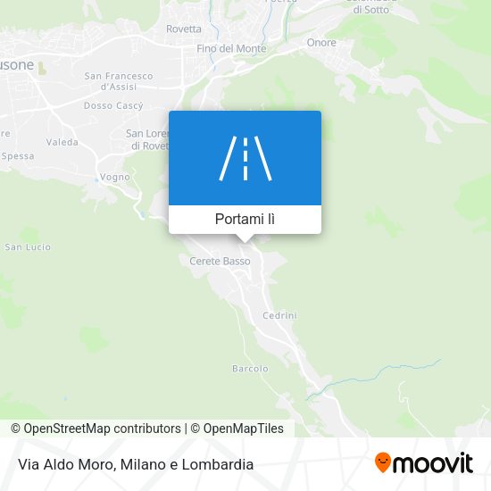 Mappa Via Aldo Moro