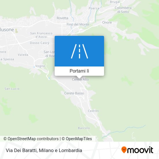 Mappa Via Dei Baratti