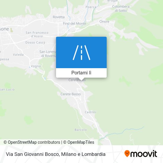 Mappa Via San Giovanni Bosco
