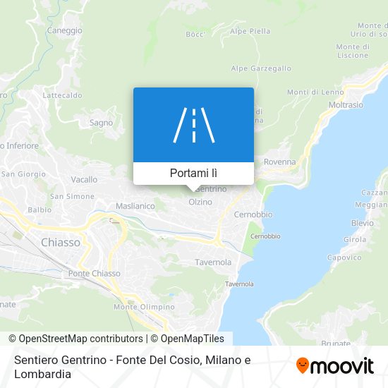 Mappa Sentiero Gentrino - Fonte Del Cosio