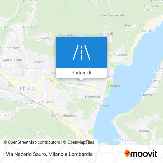 Mappa Via Nazario Sauro