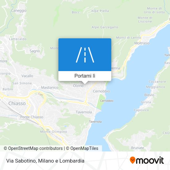 Mappa Via Sabotino