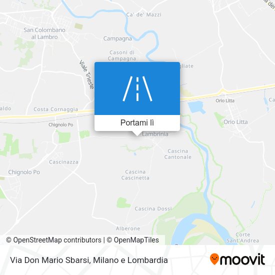 Mappa Via Don Mario Sbarsi
