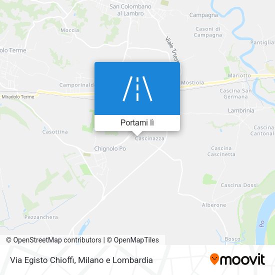 Mappa Via Egisto Chioffi