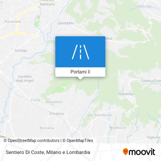 Mappa Sentiero Di Coste
