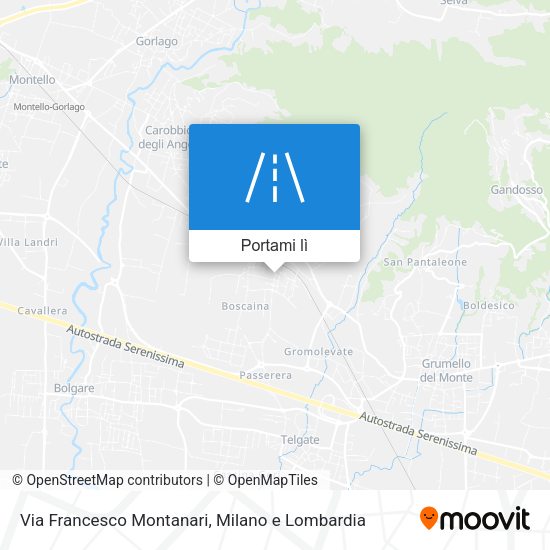 Mappa Via Francesco Montanari