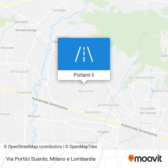 Mappa Via Portici Suardo