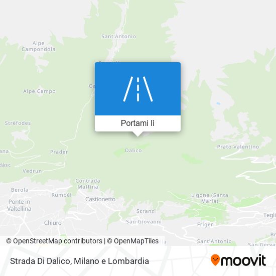 Mappa Strada Di Dalico