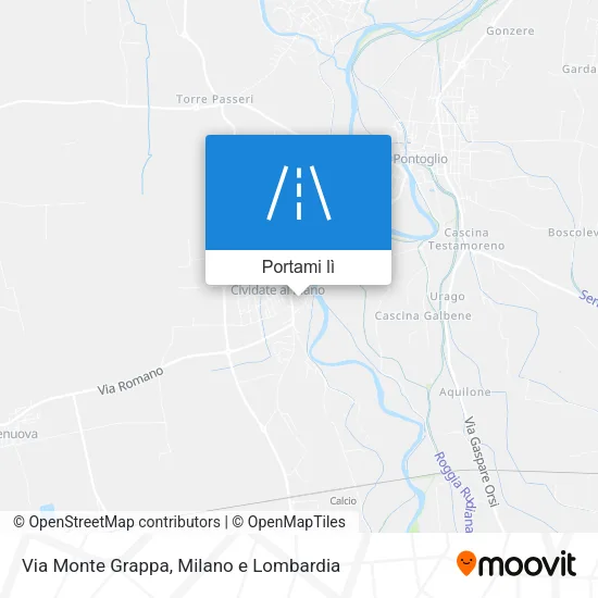 Mappa Via Monte Grappa
