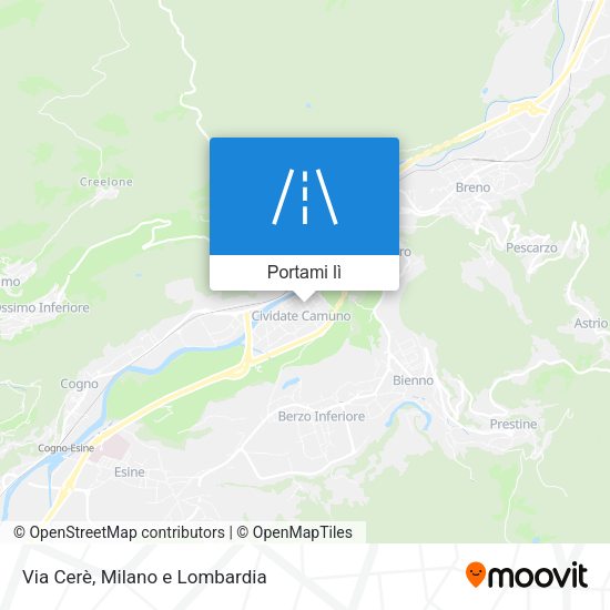 Mappa Via Cerè