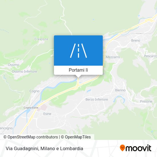 Mappa Via Guadagnini