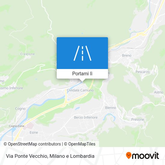 Mappa Via Ponte Vecchio