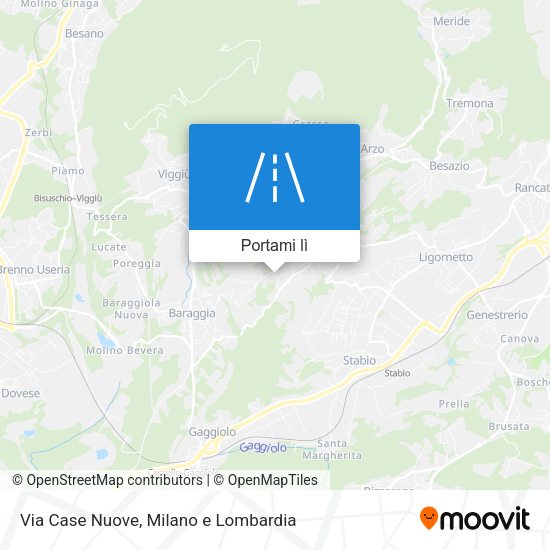 Mappa Via Case Nuove
