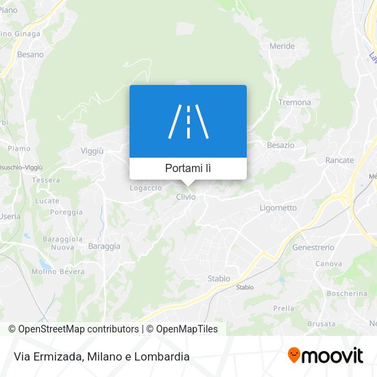 Mappa Via Ermizada
