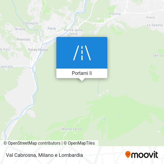 Mappa Val Cabrosna