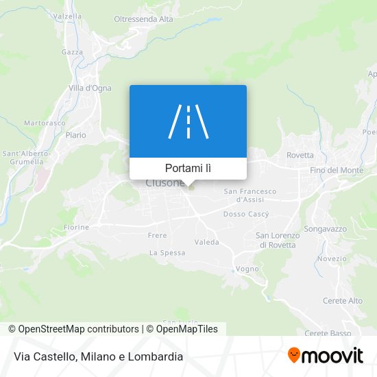 Mappa Via Castello