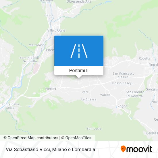 Mappa Via Sebastiano Ricci