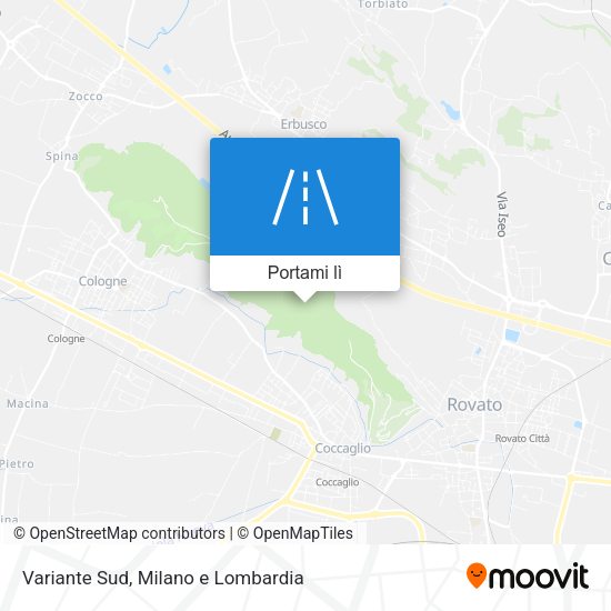Mappa Variante Sud