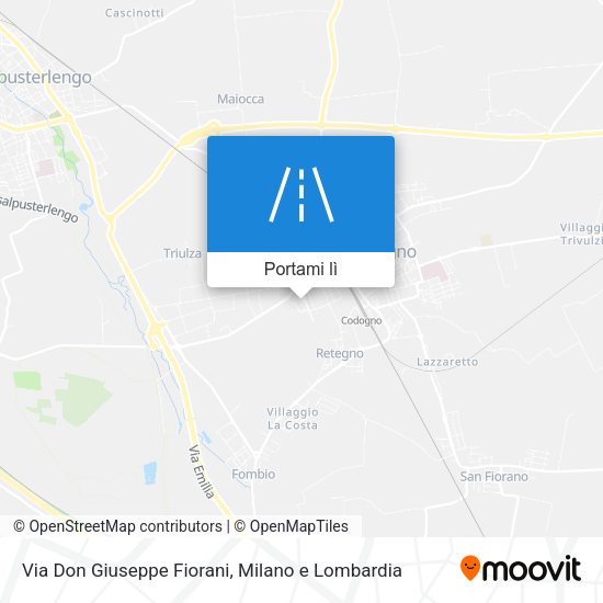 Mappa Via Don Giuseppe Fiorani