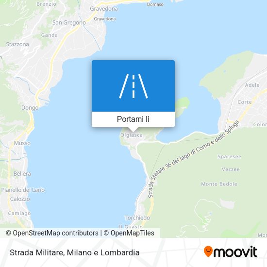 Mappa Strada Militare