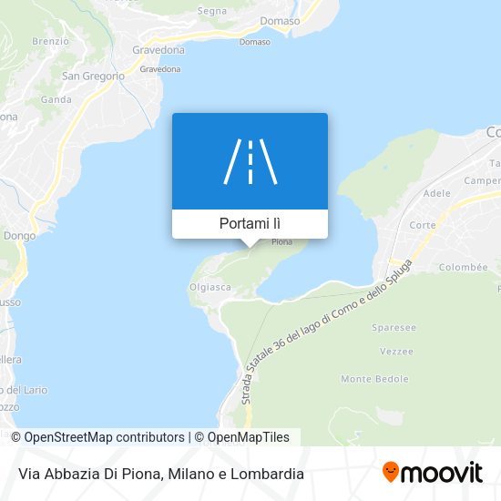 Mappa Via Abbazia Di Piona