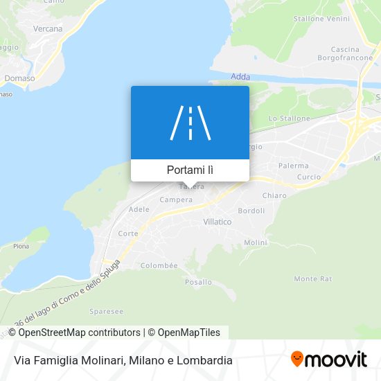 Mappa Via Famiglia Molinari