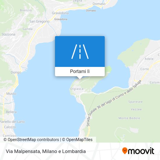 Mappa Via Malpensata