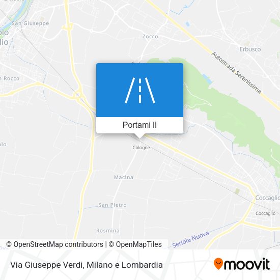 Mappa Via Giuseppe Verdi