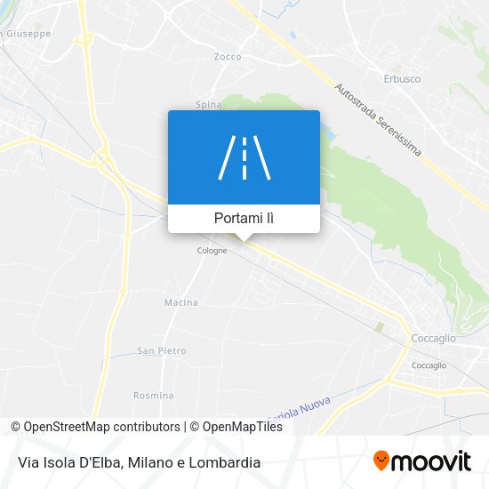 Mappa Via Isola D'Elba