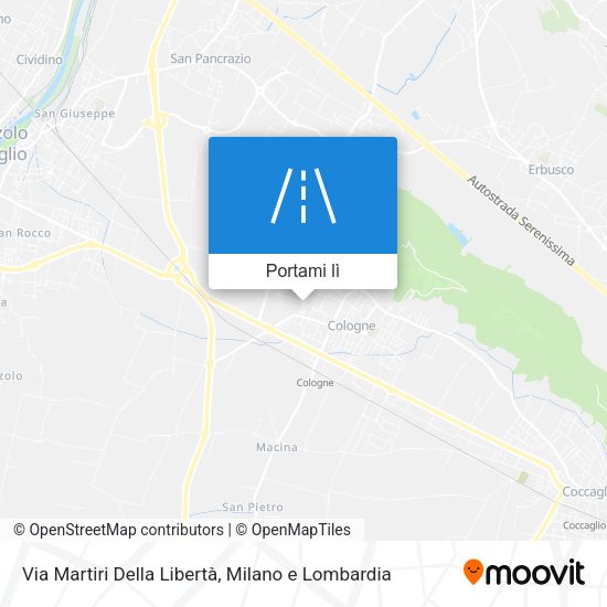 Mappa Via Martiri Della Libertà