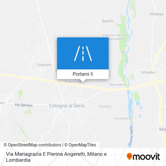 Mappa Via Mariagrazia E Pierina Angeretti