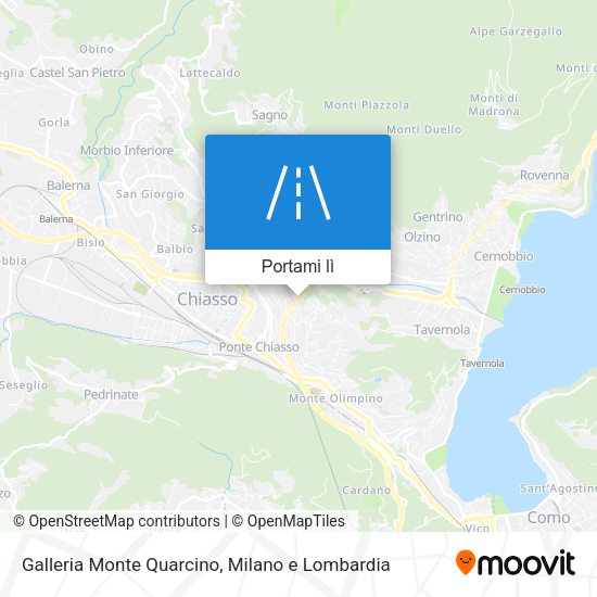 Mappa Galleria Monte Quarcino