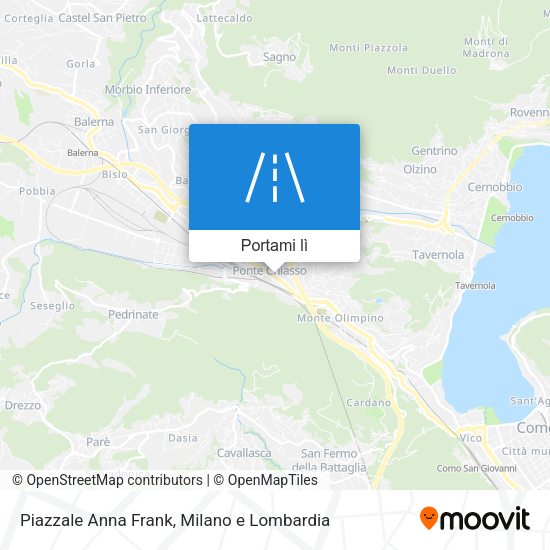 Mappa Piazzale Anna Frank