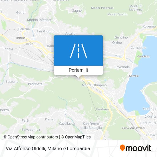 Mappa Via Alfonso Oldelli