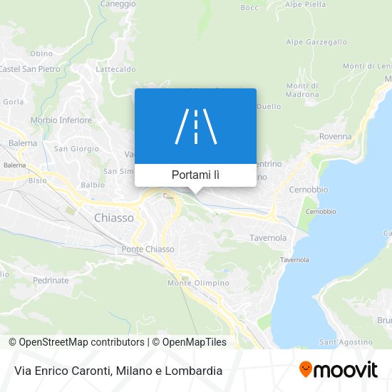 Mappa Via Enrico Caronti