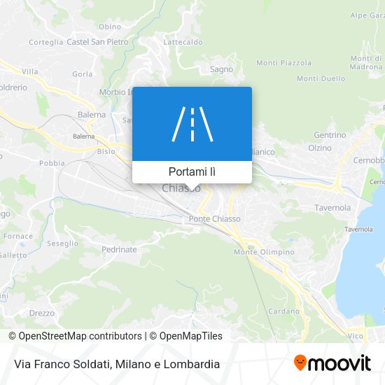 Mappa Via Franco Soldati