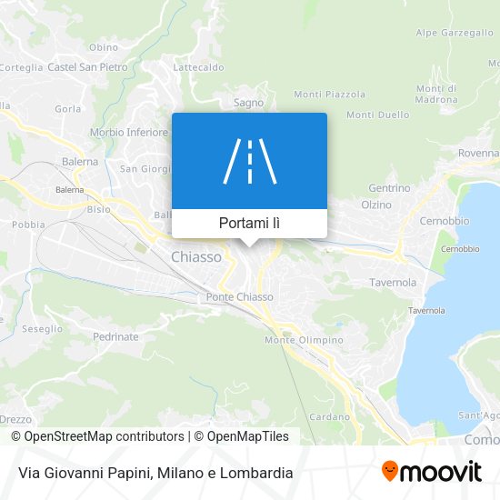 Mappa Via Giovanni Papini