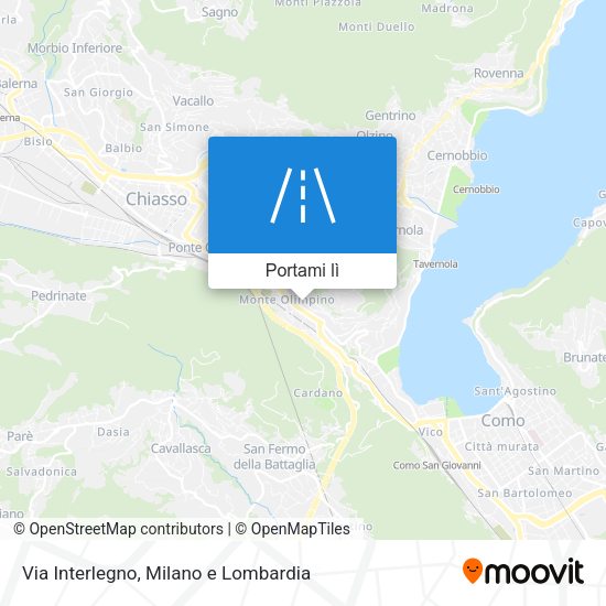 Mappa Via Interlegno