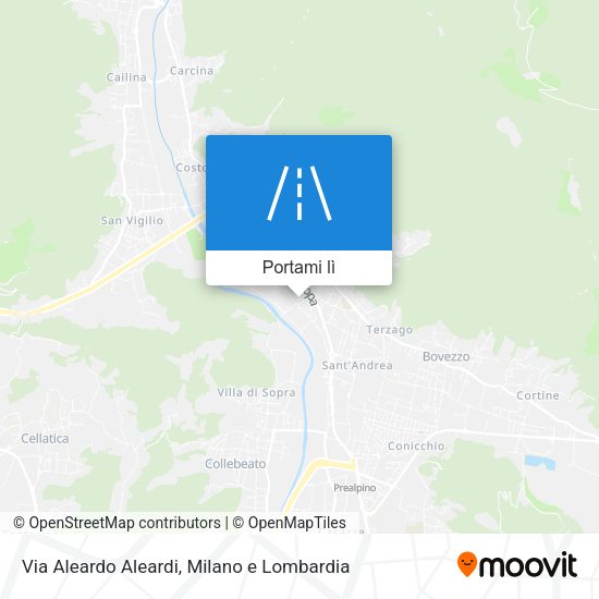 Mappa Via Aleardo Aleardi