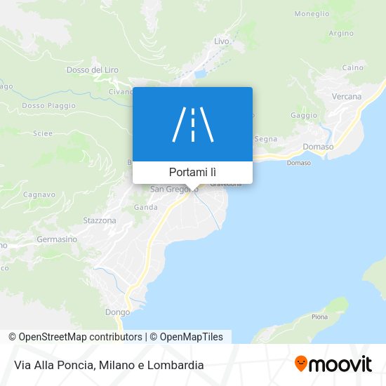 Mappa Via Alla Poncia