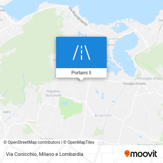 Mappa Via Conicchio