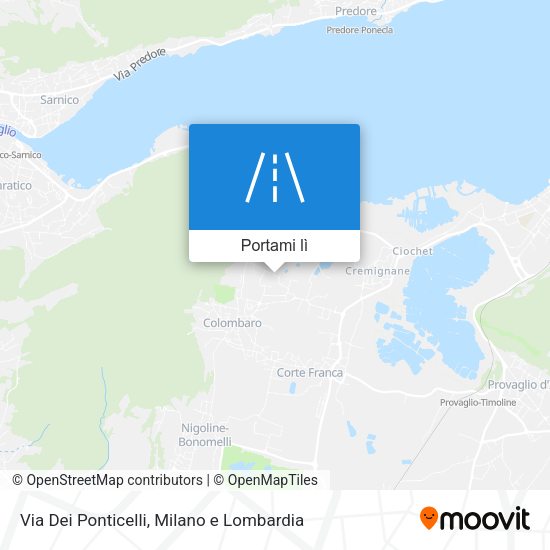 Mappa Via Dei Ponticelli