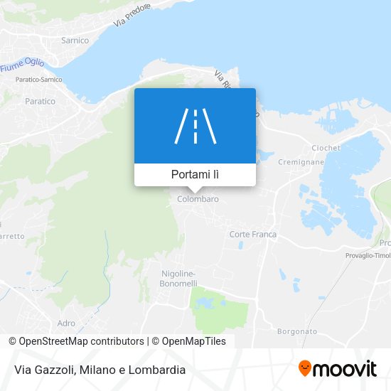 Mappa Via Gazzoli