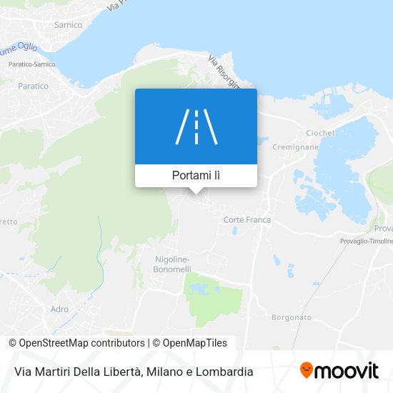 Mappa Via Martiri Della Libertà